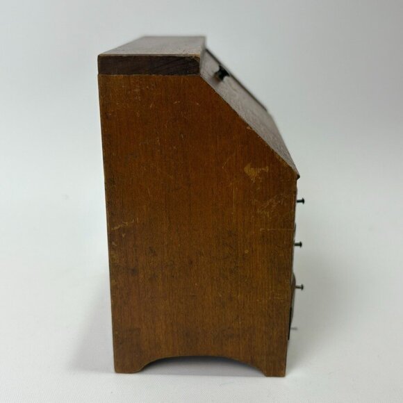 Vintage Miniature Secretary Desk Dollhouse Furniture Drawers Made in Japan - Picture 7 of 11